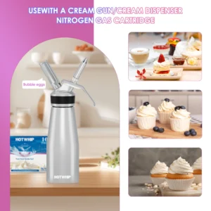 Alternative view of Hotwhip 8g Cream Chargers – Food-Grade Cartridges for Whipped Cream Dispensers