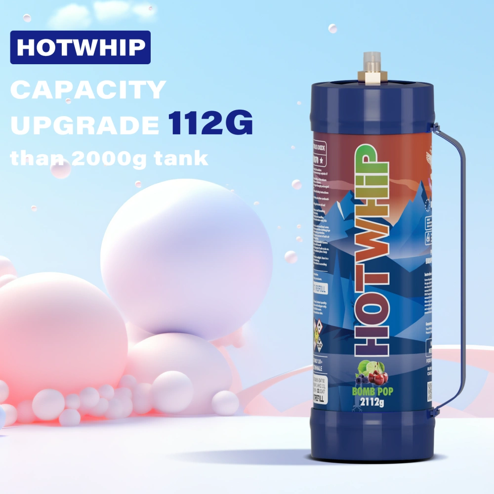 2112g Whipped Tank Bomb-pop Flavor 3.3L Food Grade Whipped Cream Charger Cylinder - Image 4