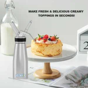 Hotwhip Whipped Cream Dispenser Aluminum & Stainless Steel, 500mL - Image 3